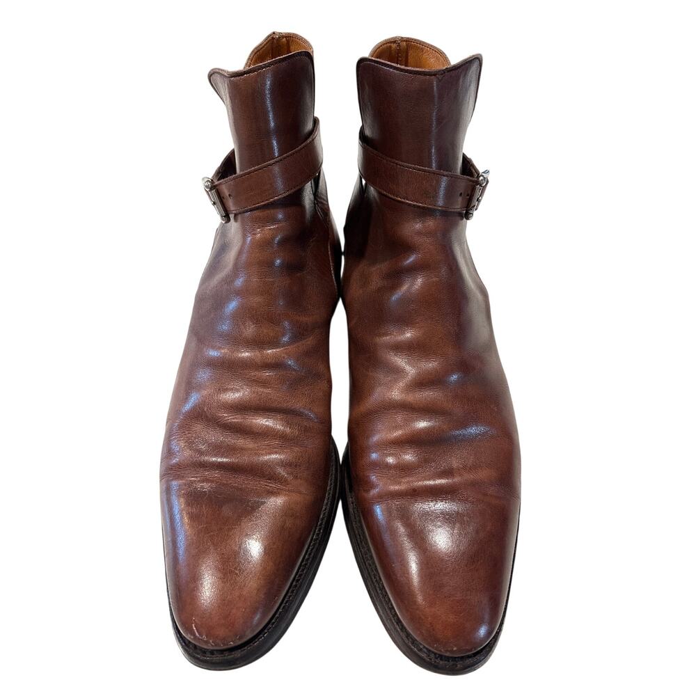 Crockett & Jones Cottesmore 9.5 D Brown Tan Leather Jodhpur Boot Made In England